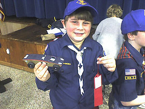 K-man with his car and ribbon