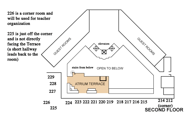 2nd Floor map
